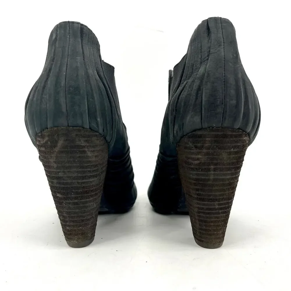 Vince Camuto Bronco Bootie Ankle Leather Black Size‎ 10B